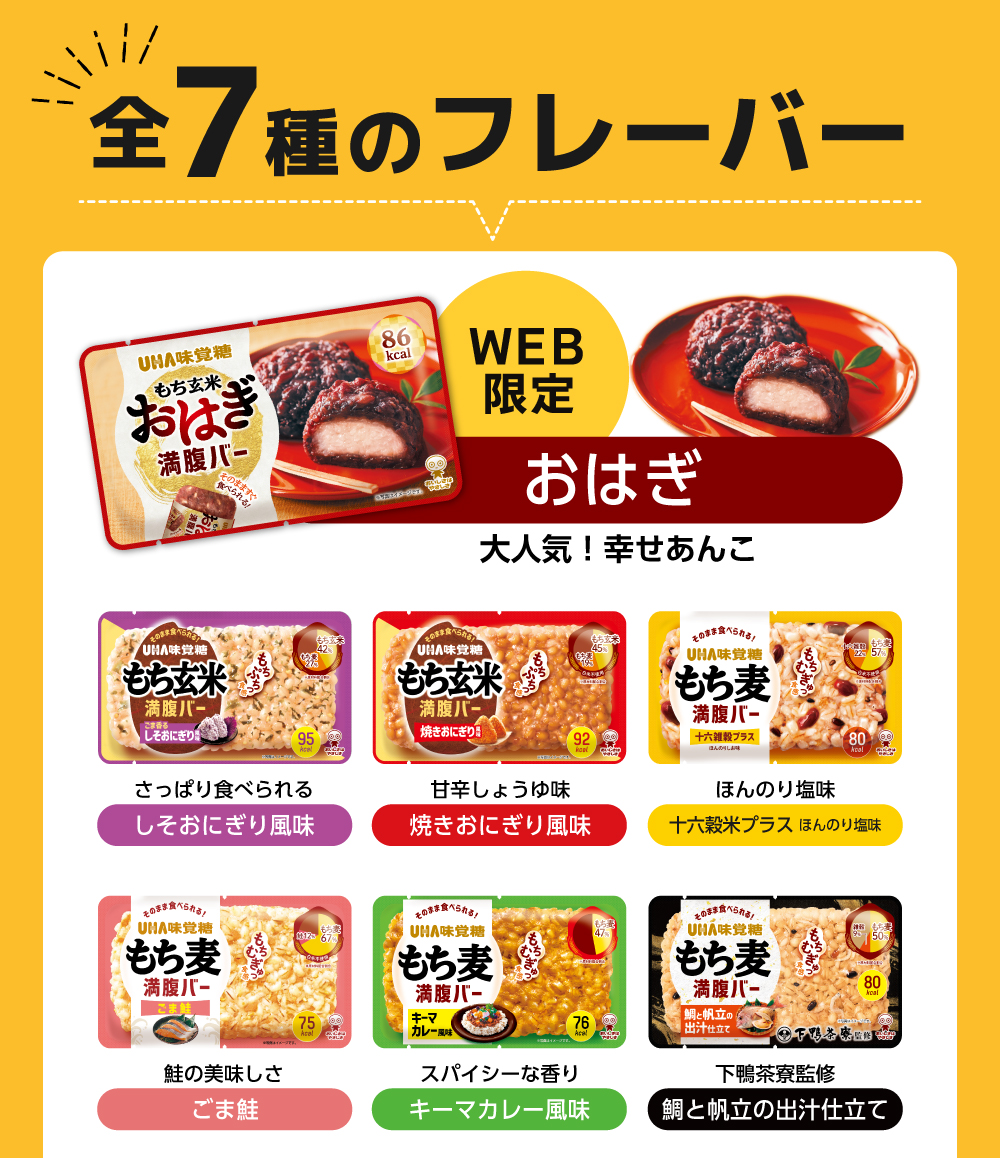 全７種のフレーバー