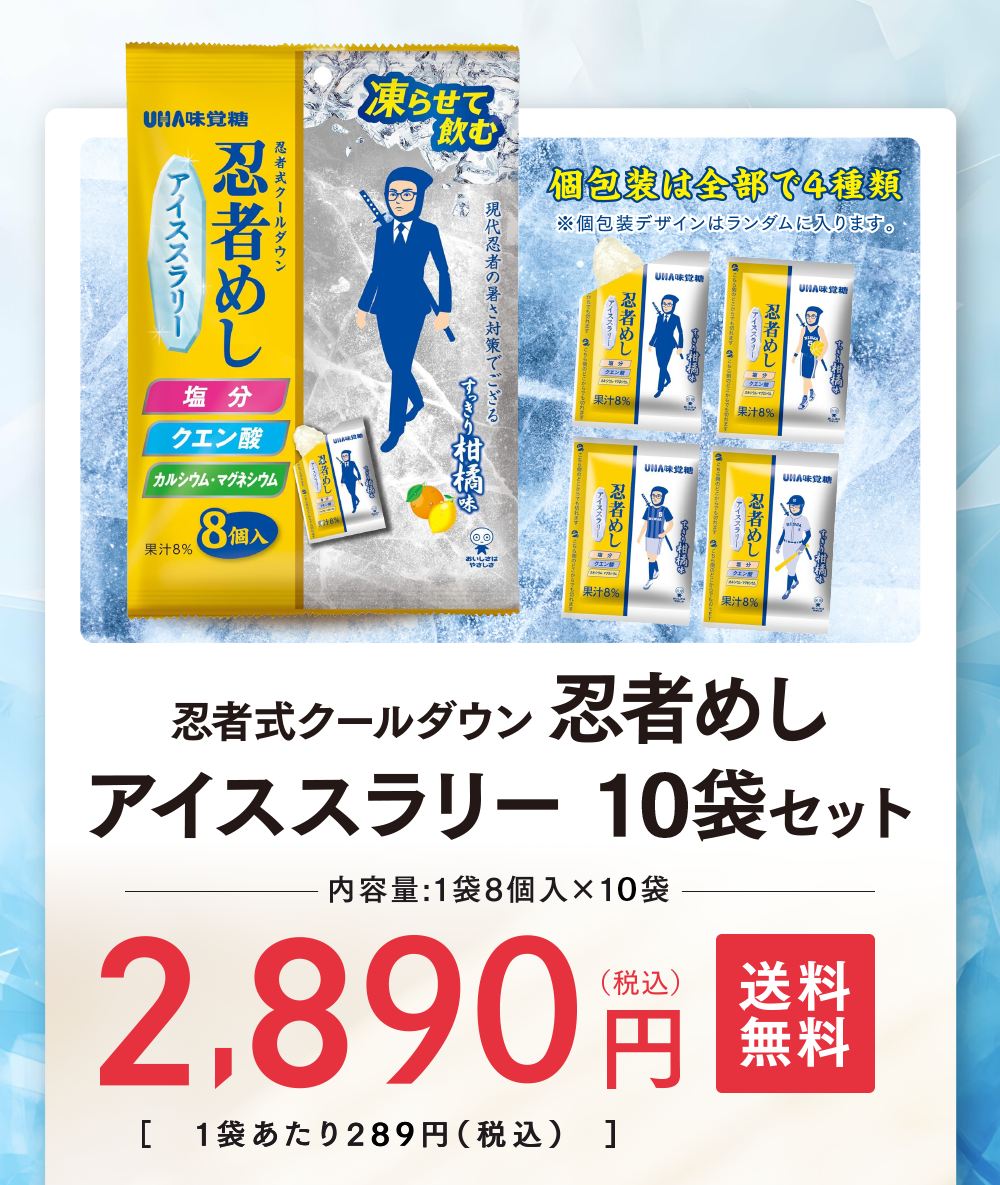 忍者式クールダウン 忍者めし アイスラリー｜UHA味覚糖公式オンライン