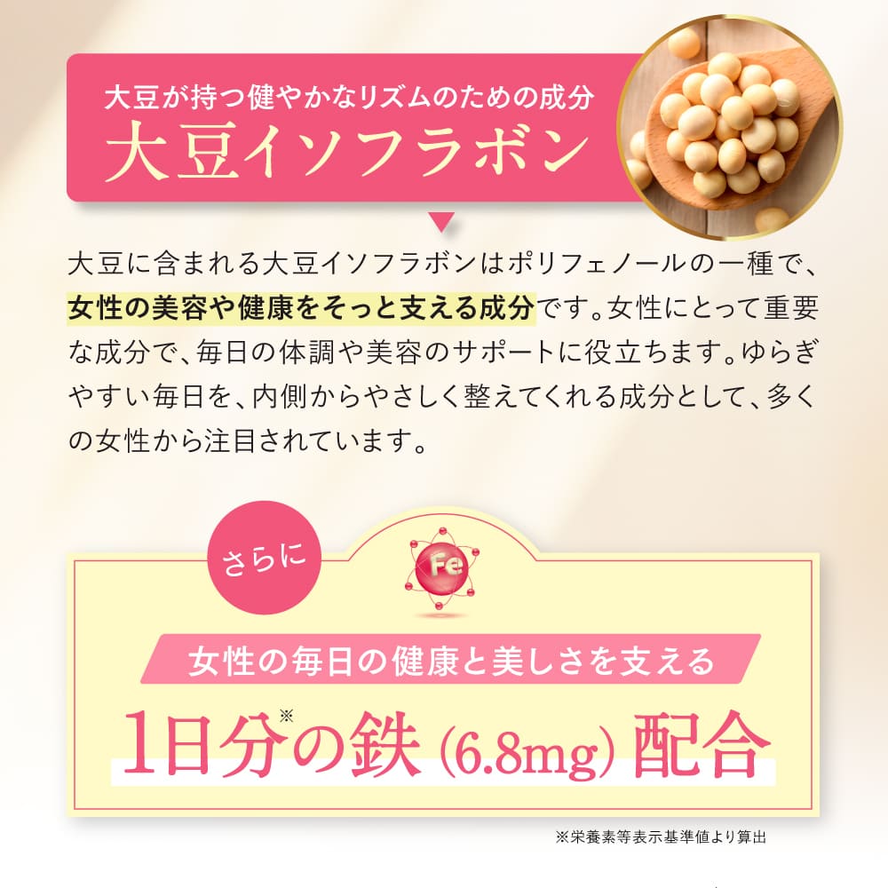 大豆が持つ健やかなリズムのための成分