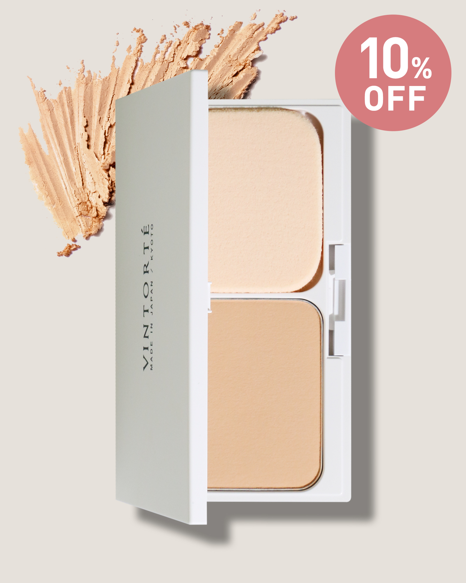 【定期ご優待10%OFF】ミネラルシルクプレストファンデーション(ケース・パフ付)
