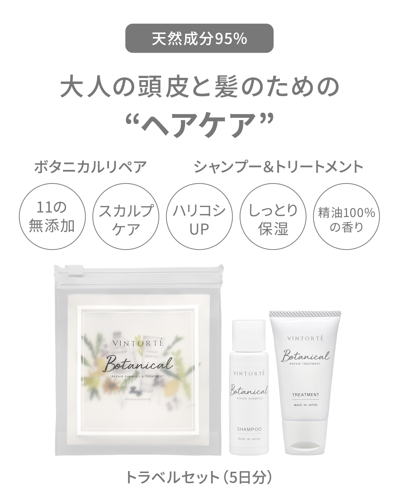 【SALE】【10％OFF】ボタニカルリペアヘアケアトラベルセット