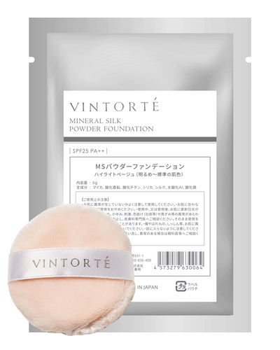 ミネラルシルクファンデーション 詰め替え（パフ付）