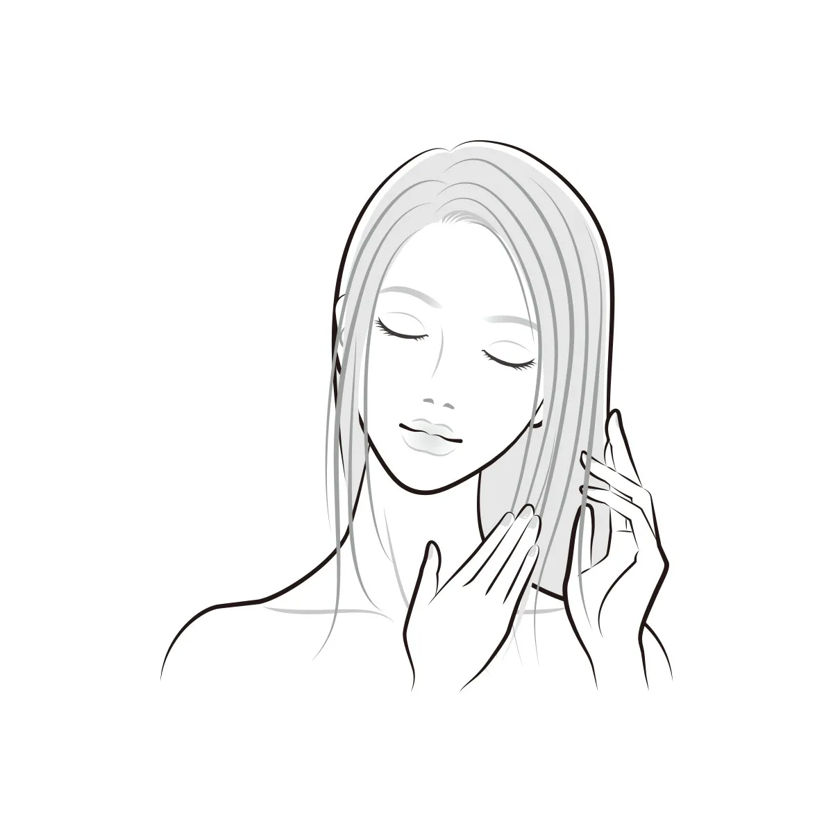 トリートメントを塗布する