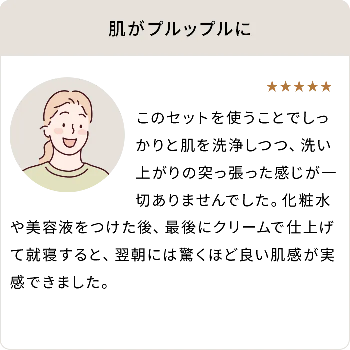 肌がプルップルに