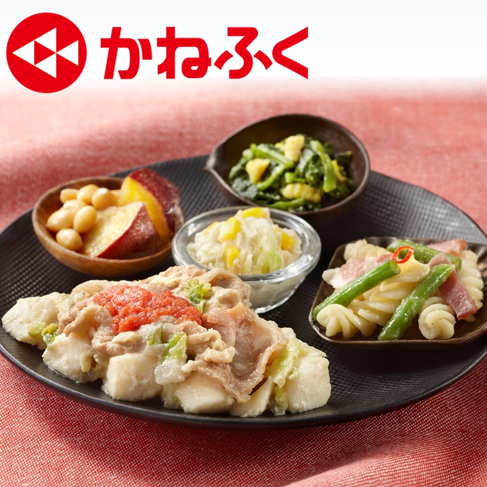 （五菜）かねふく明太子乗せ　豚バラと豆腐の豆乳煮込み