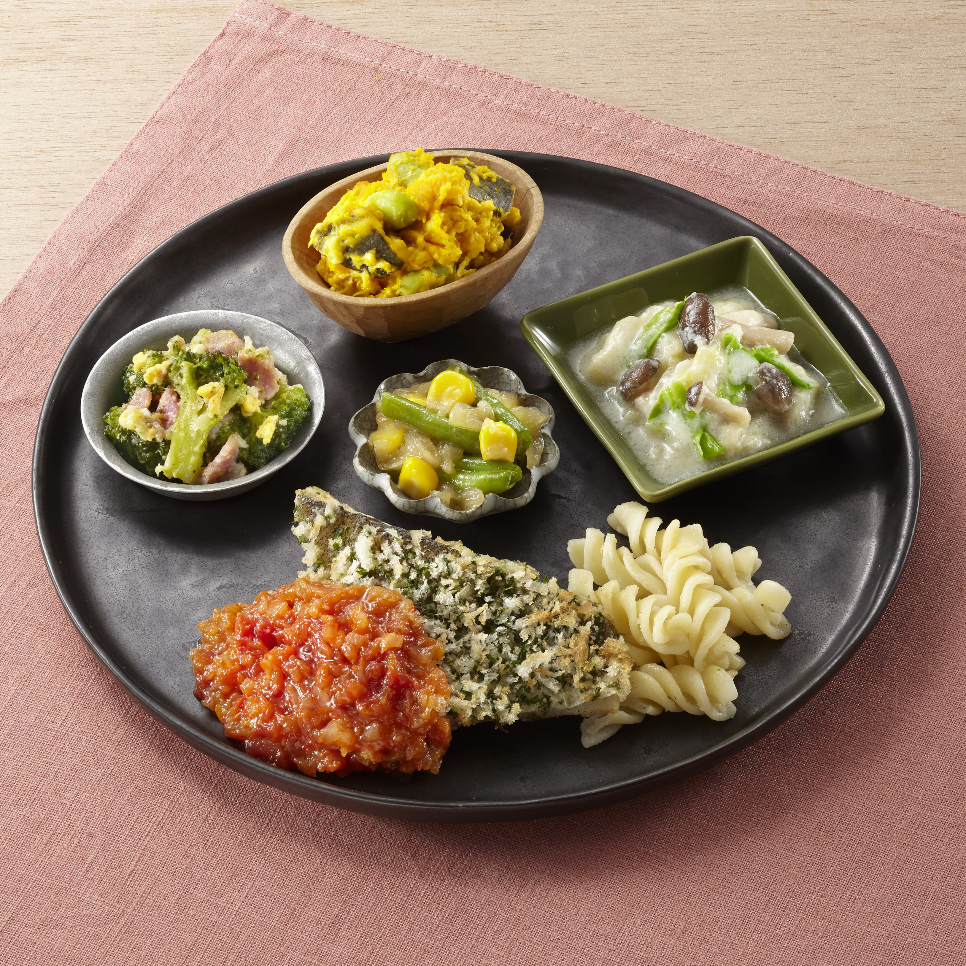 （五菜）タラの香草パン粉焼き