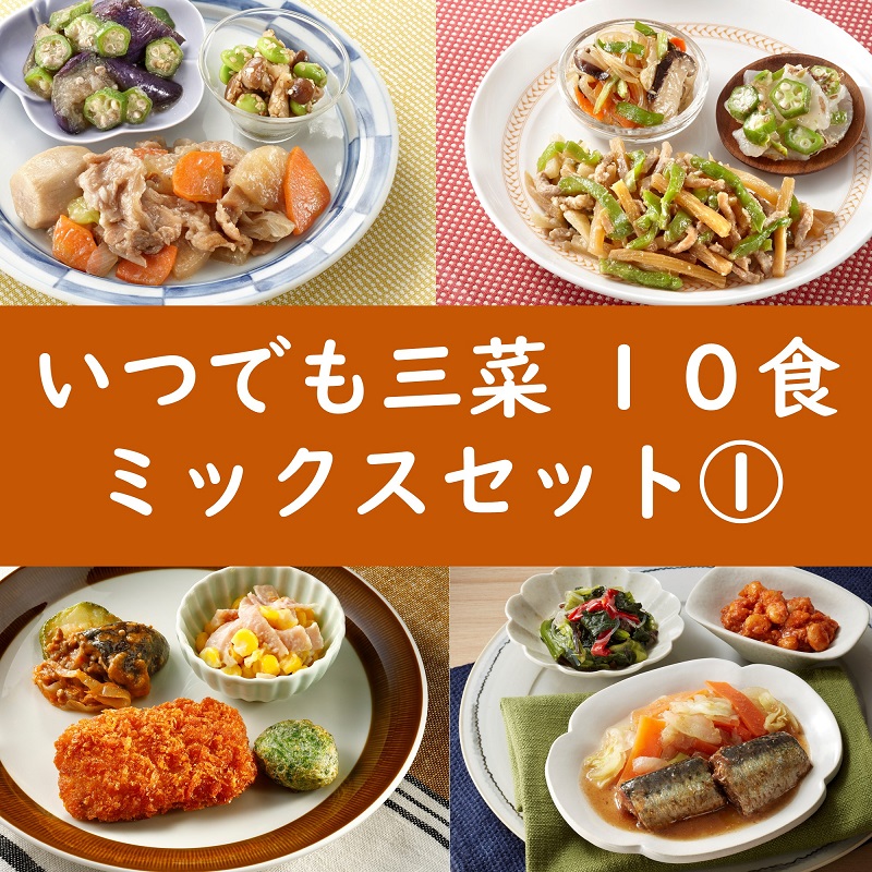 いつでも三菜10食セット ミックスセット①