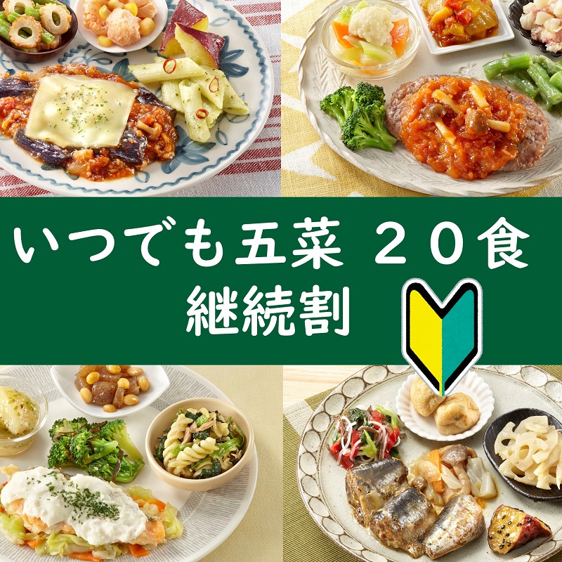 いつでも五菜20食セット継続割
