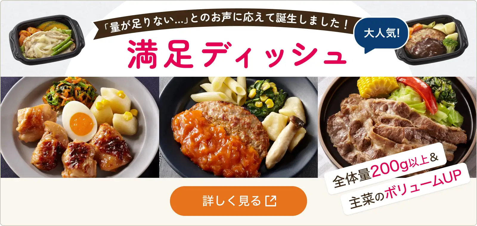 満足ディッシュ新登場！