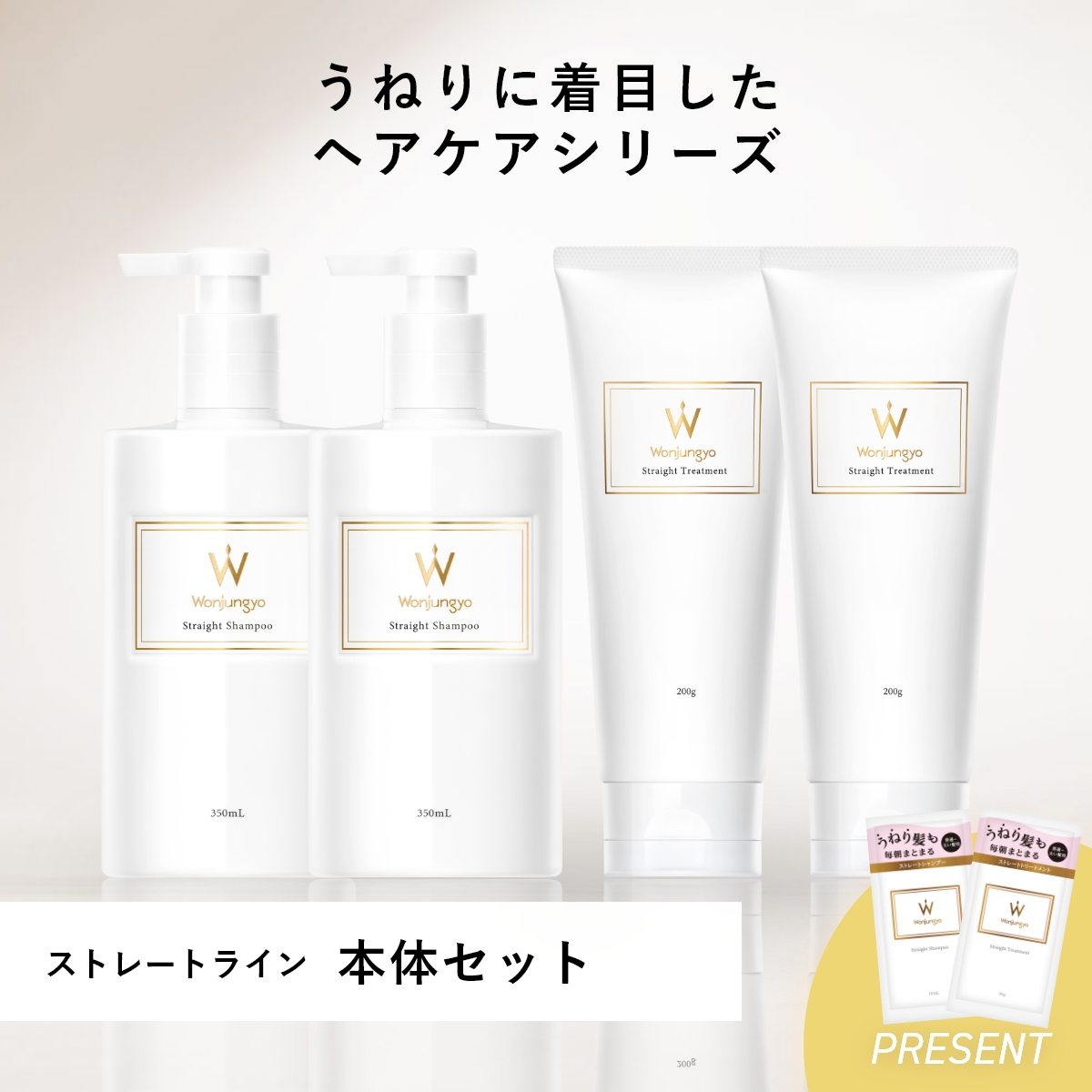 ウォンジョンヨヘア ストレートライン 本体セット