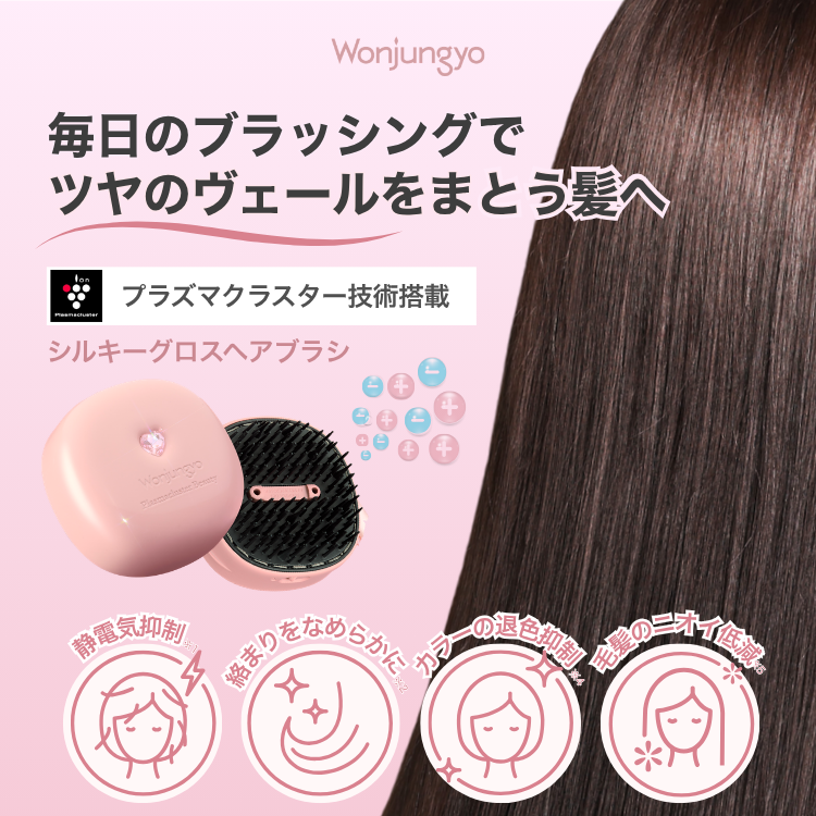 シルキーグロスヘアブラシ