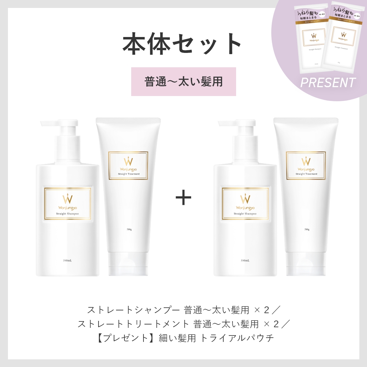 ウォンジョンヨヘア ストレートライン 本体セット