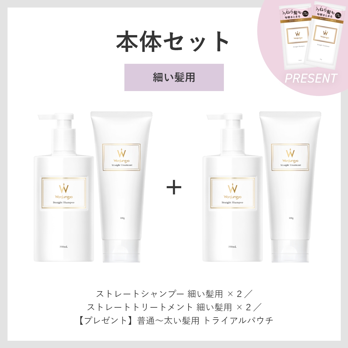 ウォンジョンヨヘア ストレートライン 本体セット