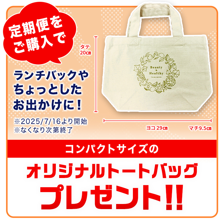 【定期購入】プレゼント付き　ビン6本＋トートバッグ（トートバックは7/16よりプレゼント開始。無くなり次第終了）