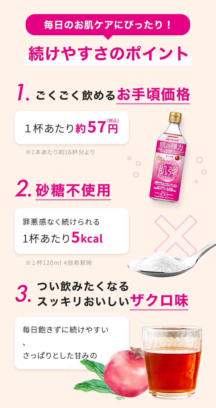 GABA100 肌弾ビネガー 500ml 6本セット