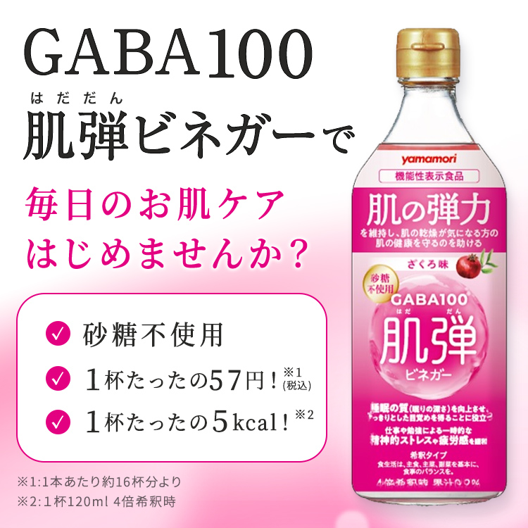 【福利厚生会員さま限定】GABA100 肌弾ビネガー 500ml 6本セット