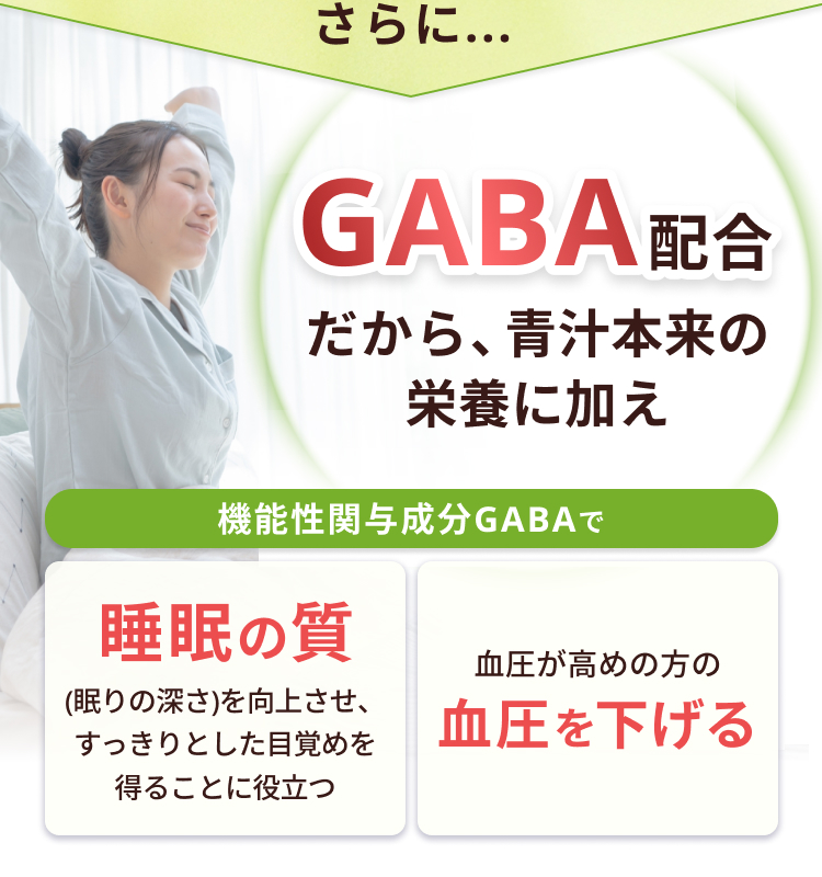 【新発売】GABA 青汁（1本）210g