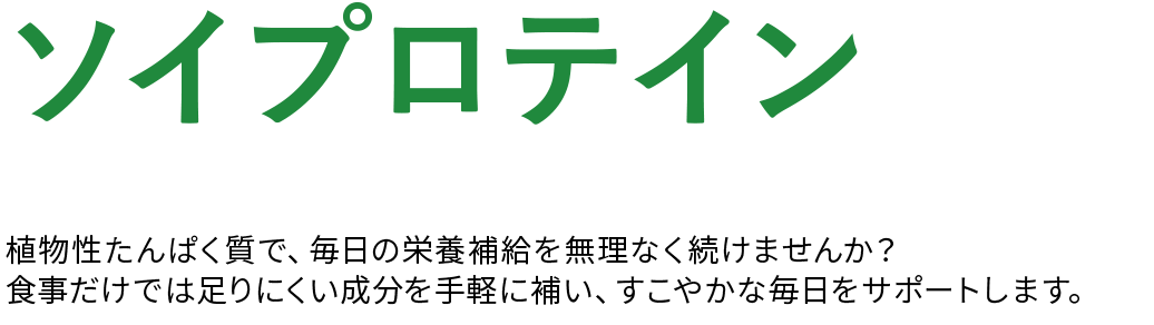 ソイプロテイン