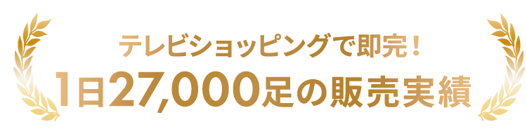 27000足の販売実績
