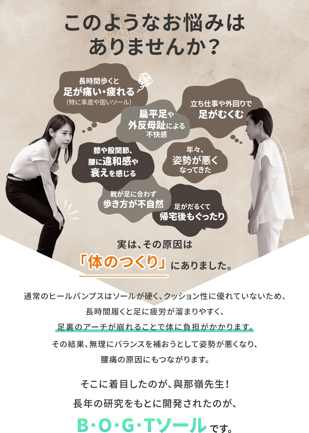 足元から骨格・背骨を整えるサンダル YONAMINEこだわりPOINT