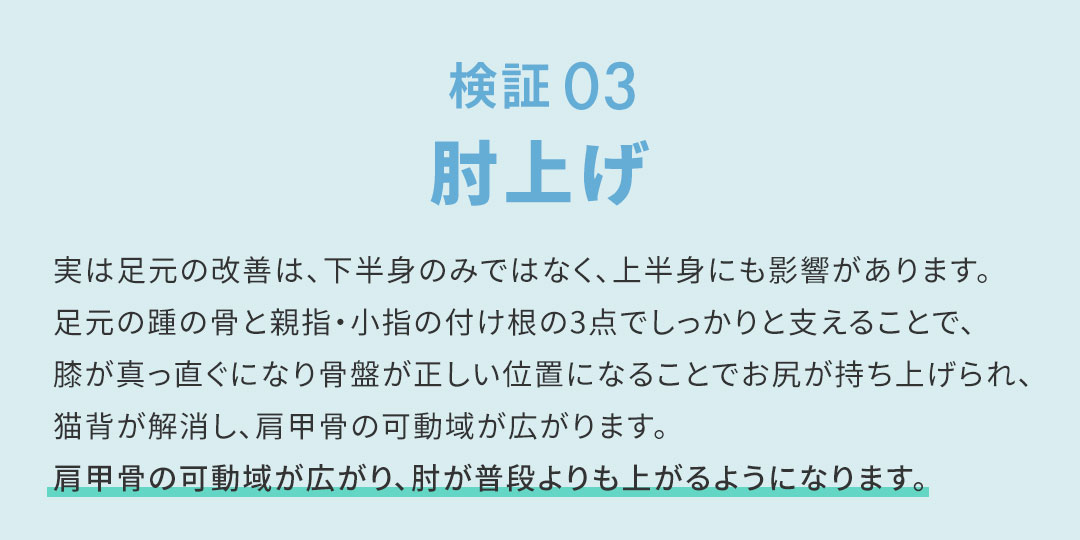 足元から骨格・背骨を整えるサンダル 様々な検証