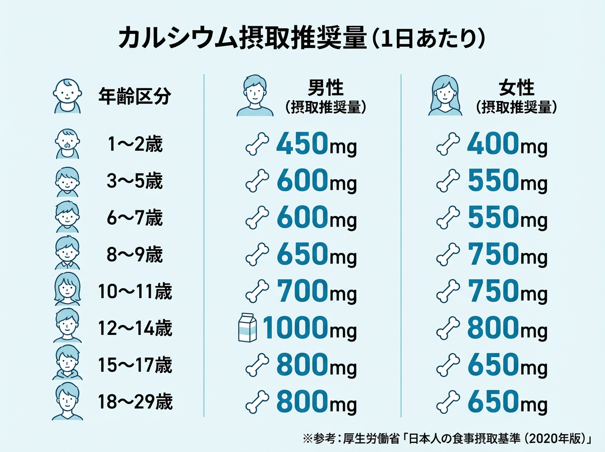 カルシウム摂取量