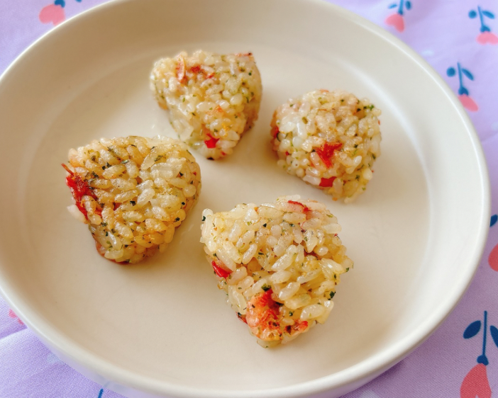 桜えびと青のりの焼きおにぎり