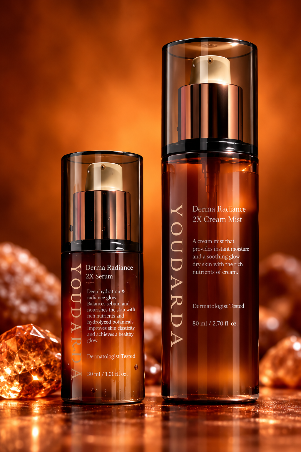 YOUDARDA  Derma Radiance 2X  セラム30g  ・  クリームミスト80g    （セット割引価格）