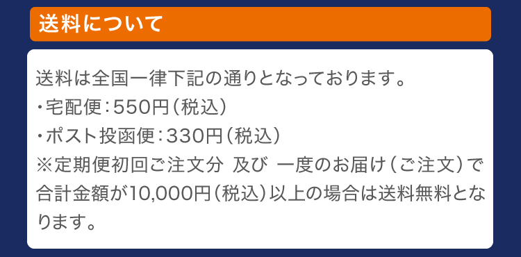 送料について