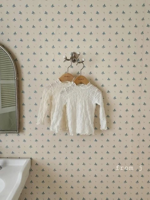 FROM.J レースハイネック トップス カラー: WHITE