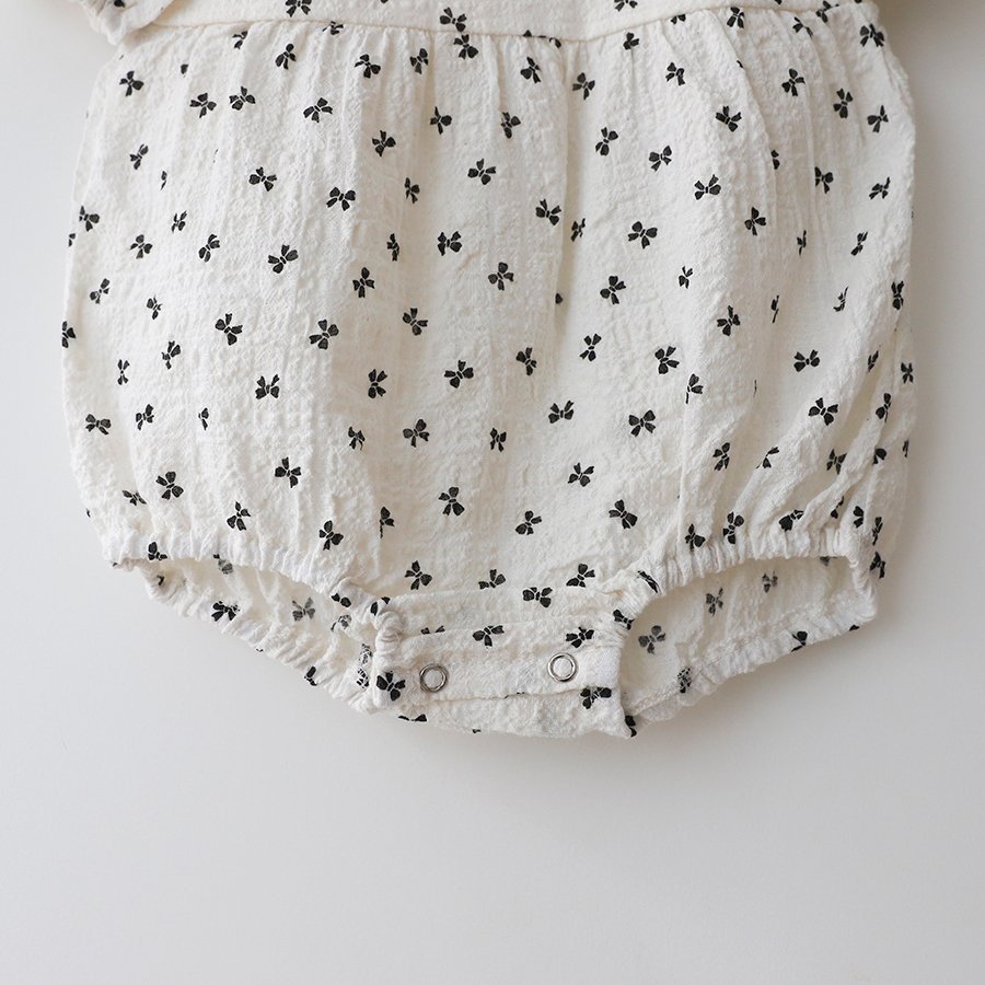 LEMONADE リボン柄 ふんわりワンピース