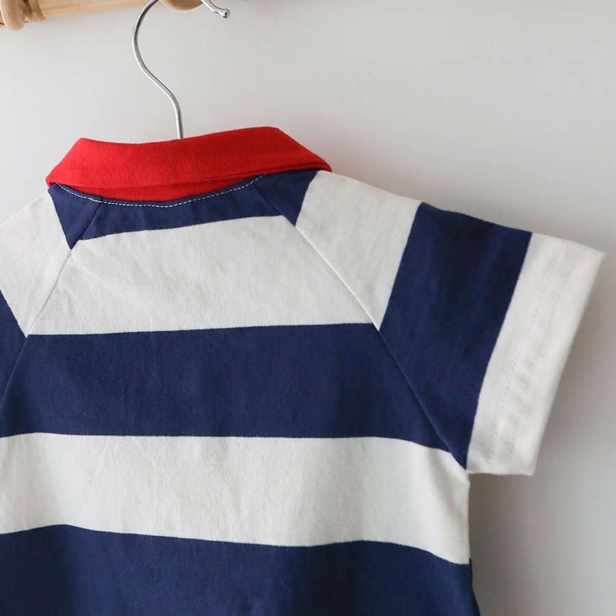 LEMONADE ボーダー ポロロンパース