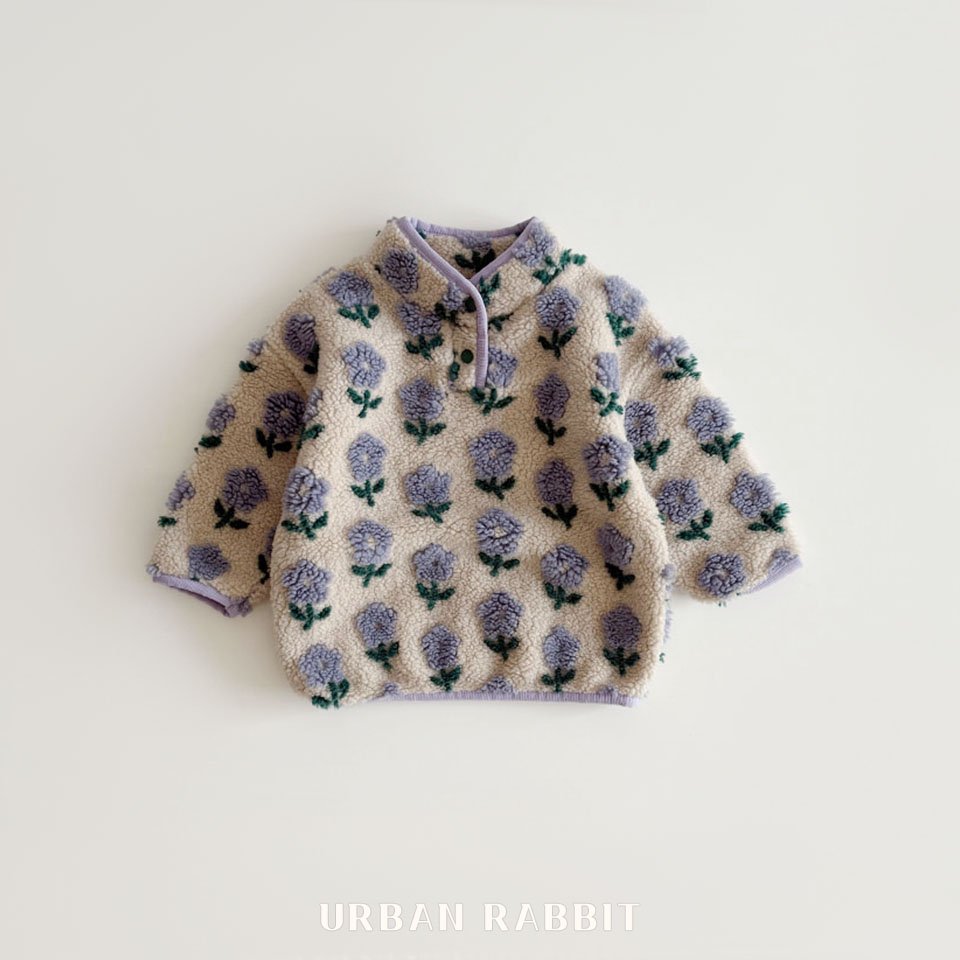 URBAN RABBIT ガーデンボアワンピース S: S, カラー: purple