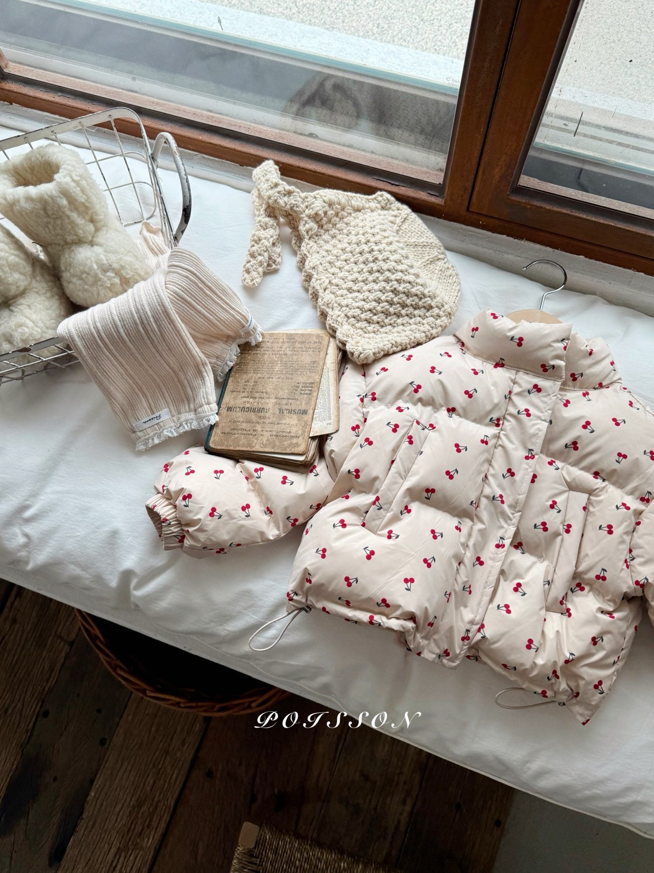 POISSON シエナパディングジャケット（チェリー）