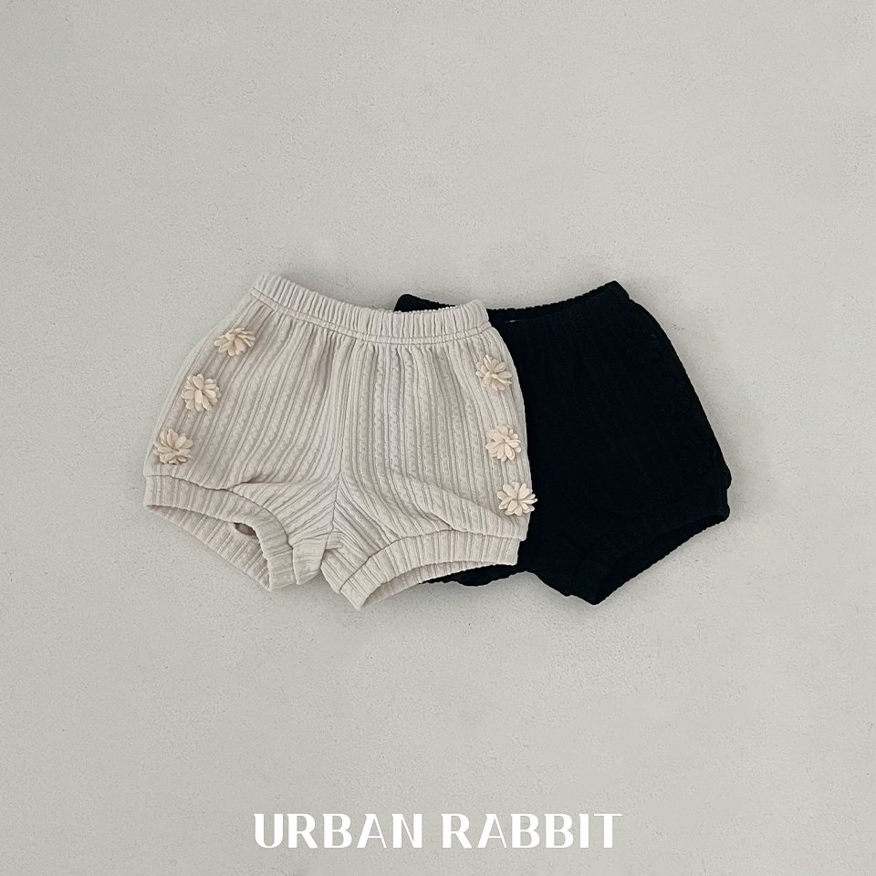 URBAN RABBIT フラワーニットショートパンツ