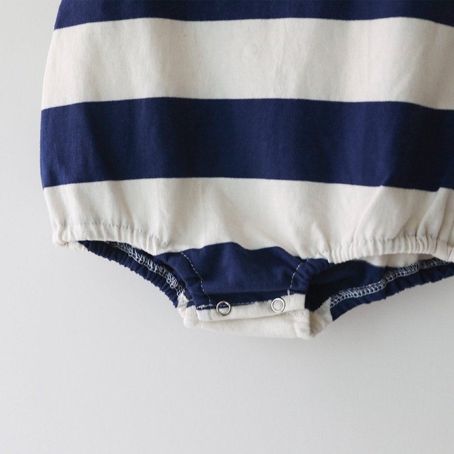 LEMONADE ボーダー ポロロンパース