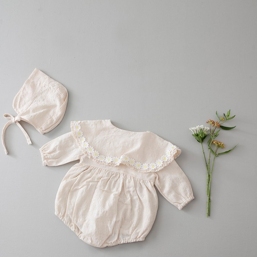 LEMONADE ナビエ フラワー ロンパース