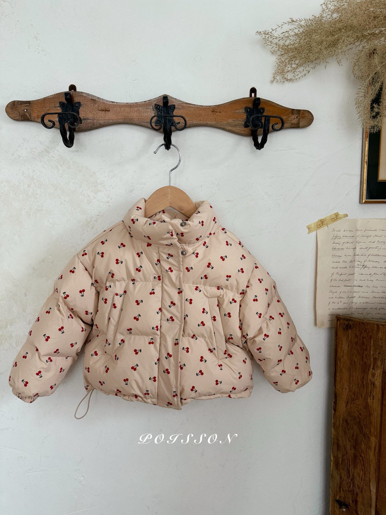 POISSON シエナパディングジャケット（チェリー）