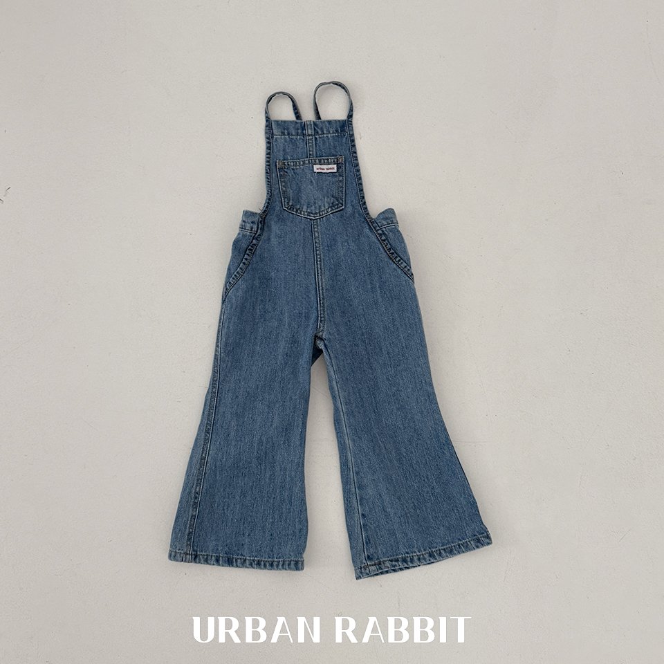 URBAN RABBIT デニムブーツカットオーバーオール