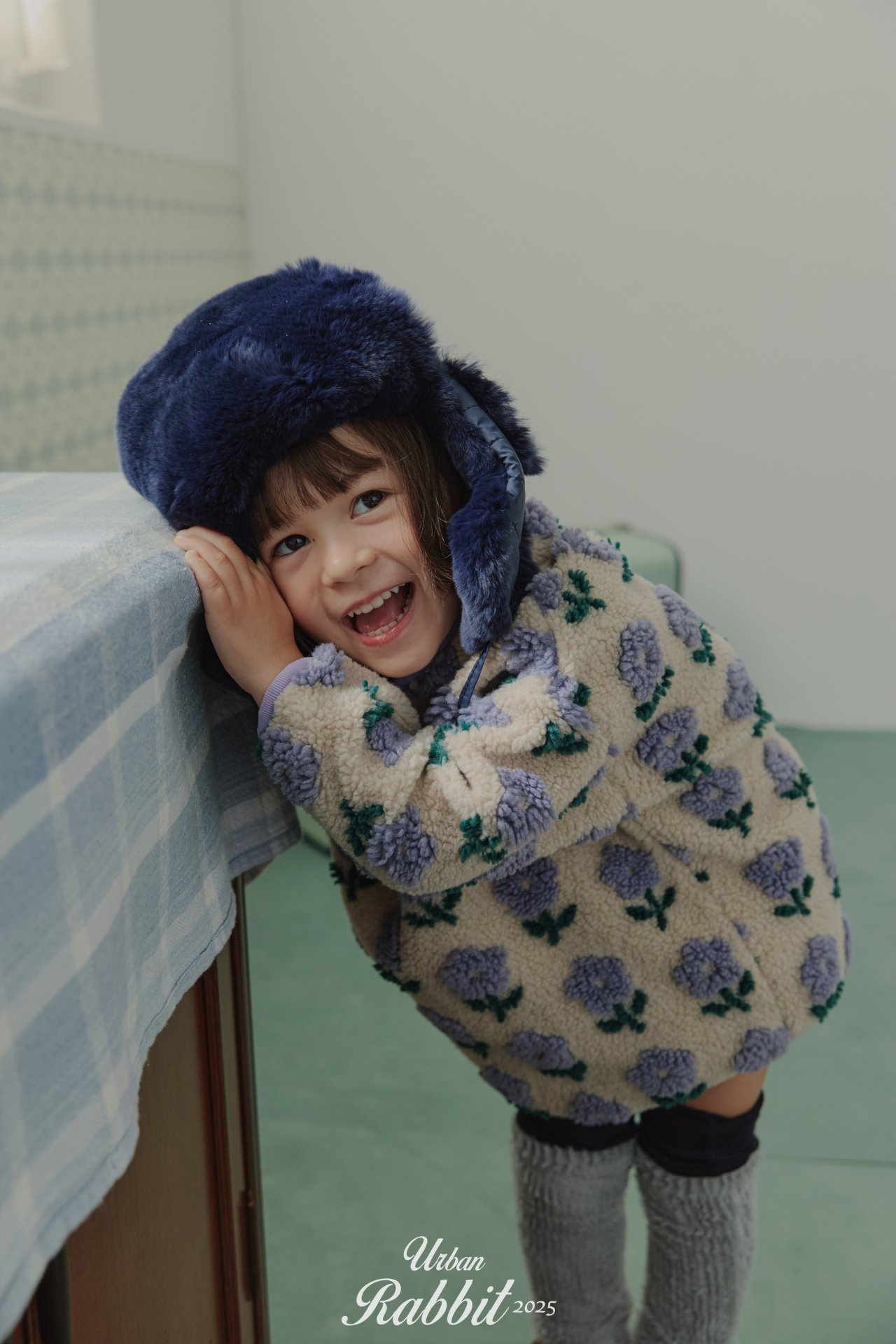 URBAN RABBIT ガーデンボアワンピース S: S, カラー: purple