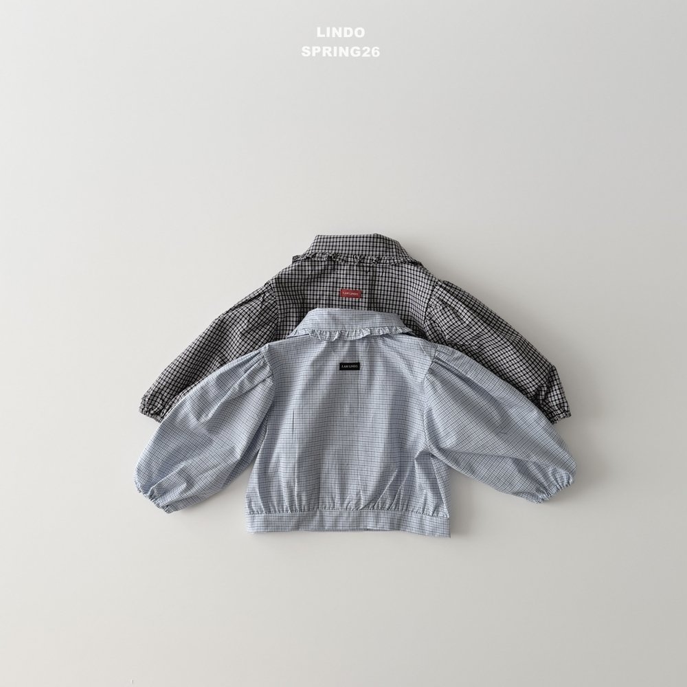 LINDO ガーデンチェックSET（ブルー）