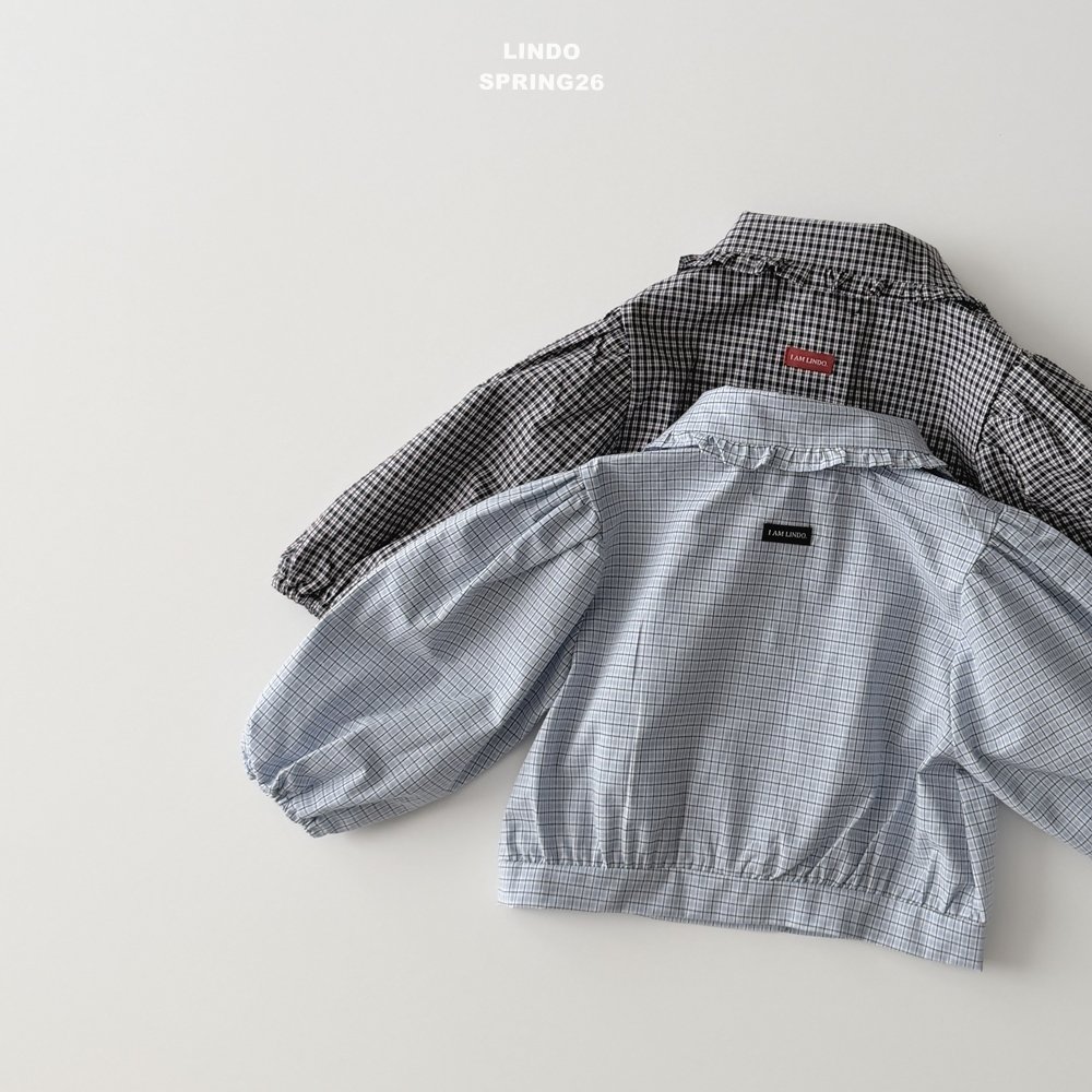LINDO ガーデンチェックSET（ブルー）