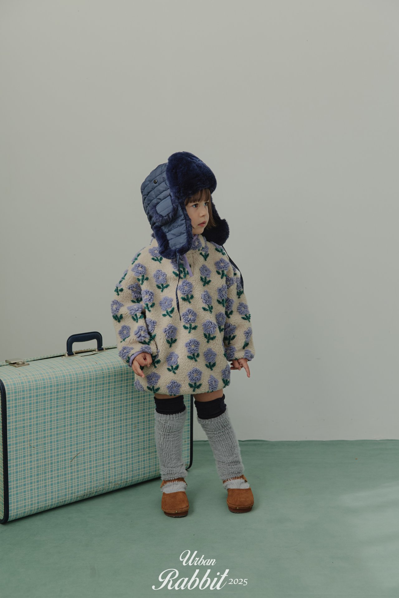 URBAN RABBIT ガーデンボアワンピース S: S, カラー: purple